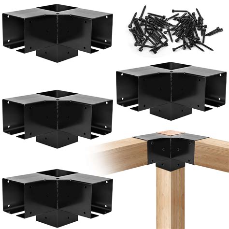 black metal beam bracket|black metal brackets for wood.